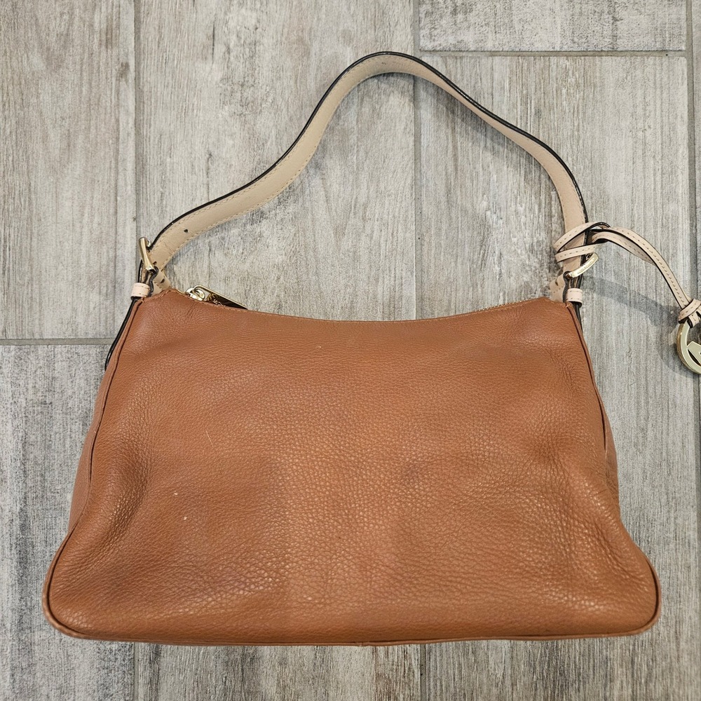 Michael Kors Nolita Medium Pebble Leather Shoulder Bag Gold Hardware Hobo Classy - Picture 7 of 13